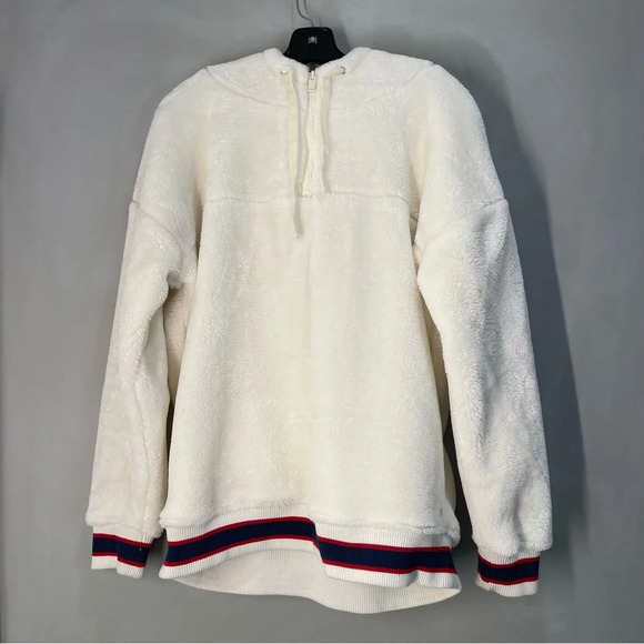 UGG AUSTRALIA KAILANI SHERPA HOODIE PULLOVER CREAM SIZE M - Picture 5 of 14